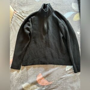 Black Banana Republic half zip sweater